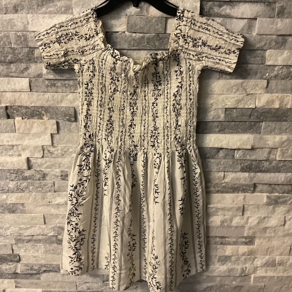 H&M Black and White Patterned Kids Dress